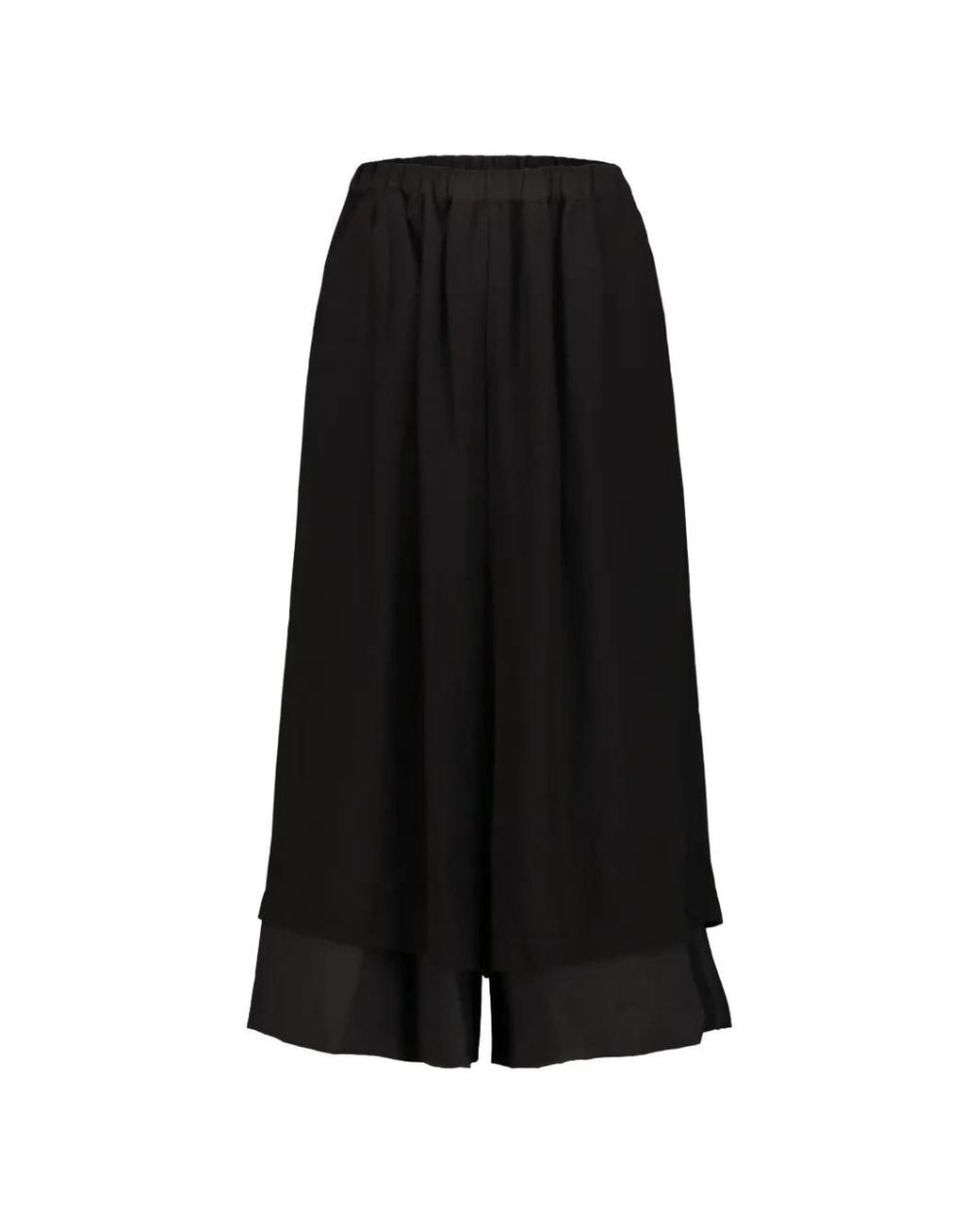 Comme des Garçons Black Layered Wool Trousers