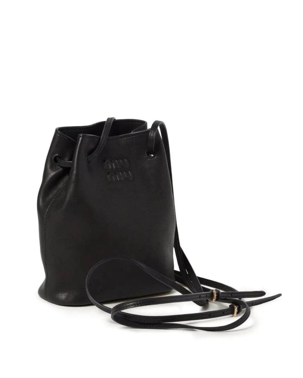 Miu Miu Black Nappa-Leather Mini Bag