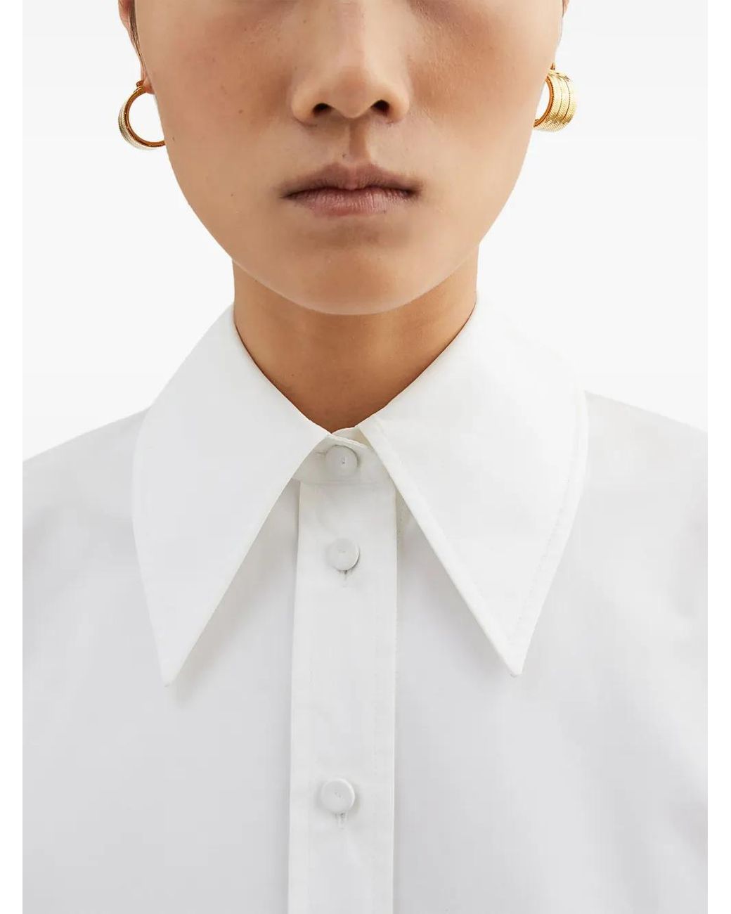 Jil Sander White Shirt 110 Bis W Tie