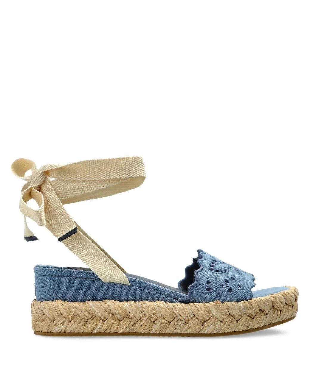 Jimmy Choo Blue Arlee Espadrilles