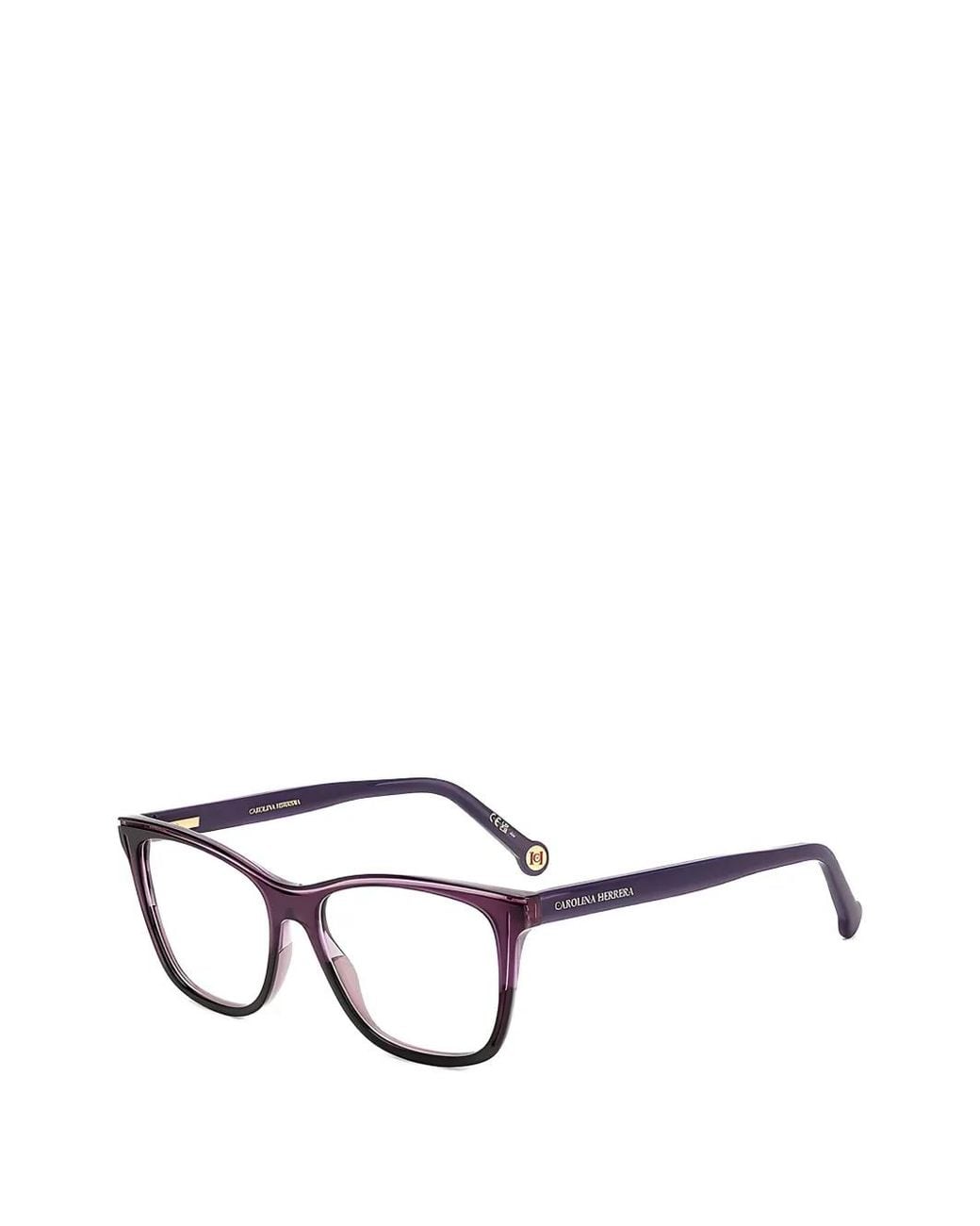 Carolina Herrera White Square-Frame Glasses