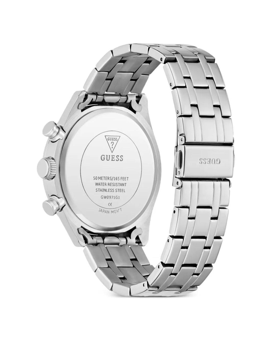 Guess Gray Logo-Detail 44Mm Watch for men