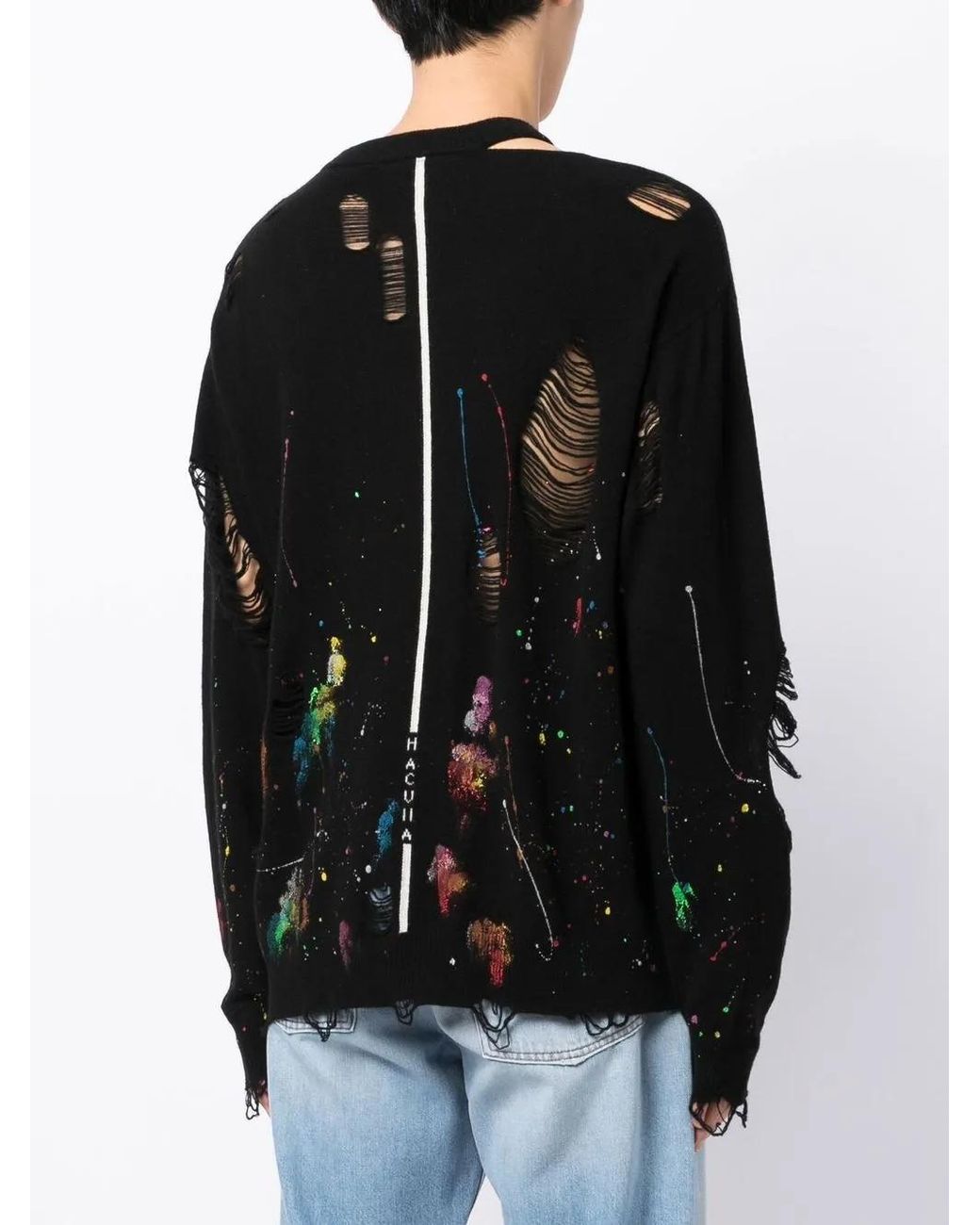 Pull Glitched À Logo Imprimé Haculla pour homme en coloris Black