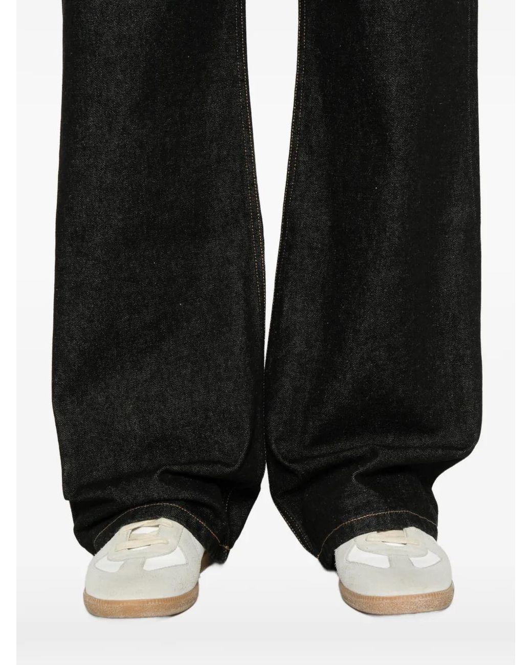 ROLD SKOV Black Bootcut Trousers for men