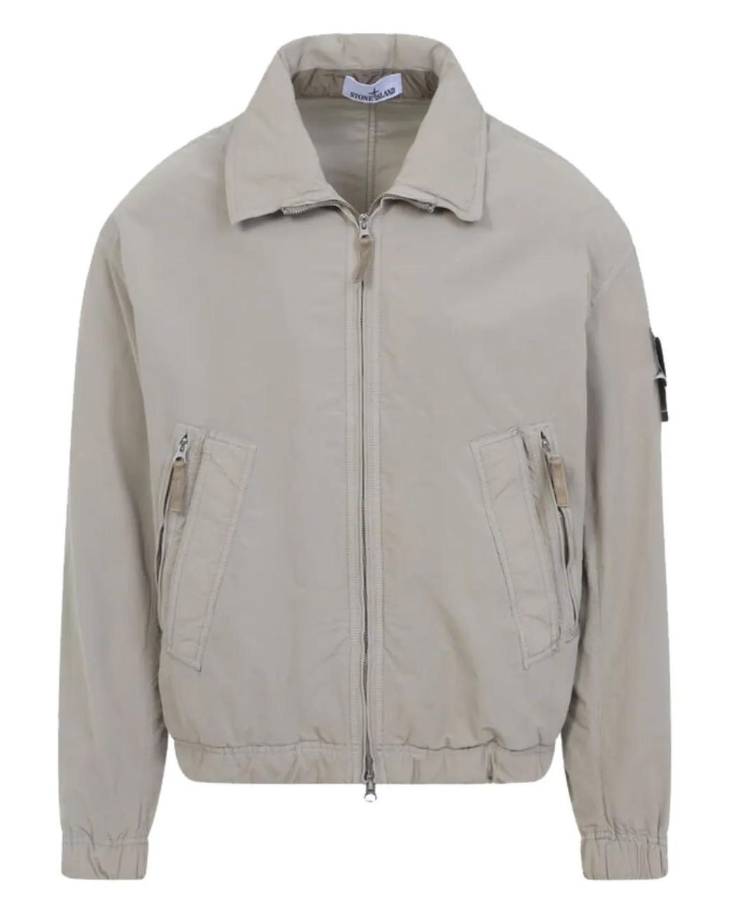 Stone Island David Light-Tc' Bomber Jacket in Gray for Men | Lyst