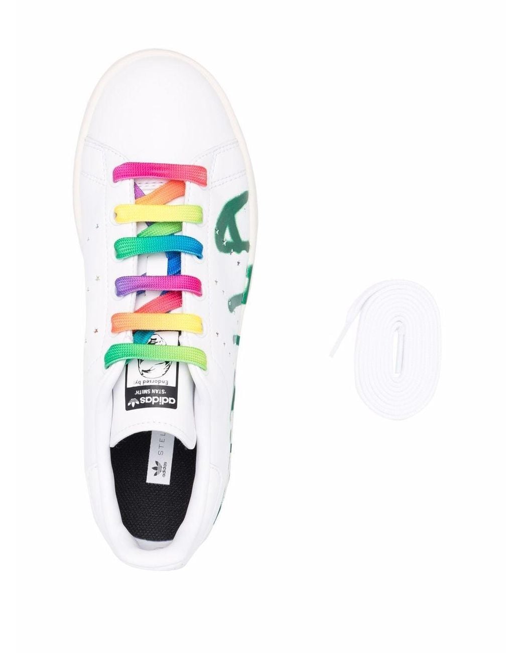 stan smith x stella mccartney rainbow vegan sneakers