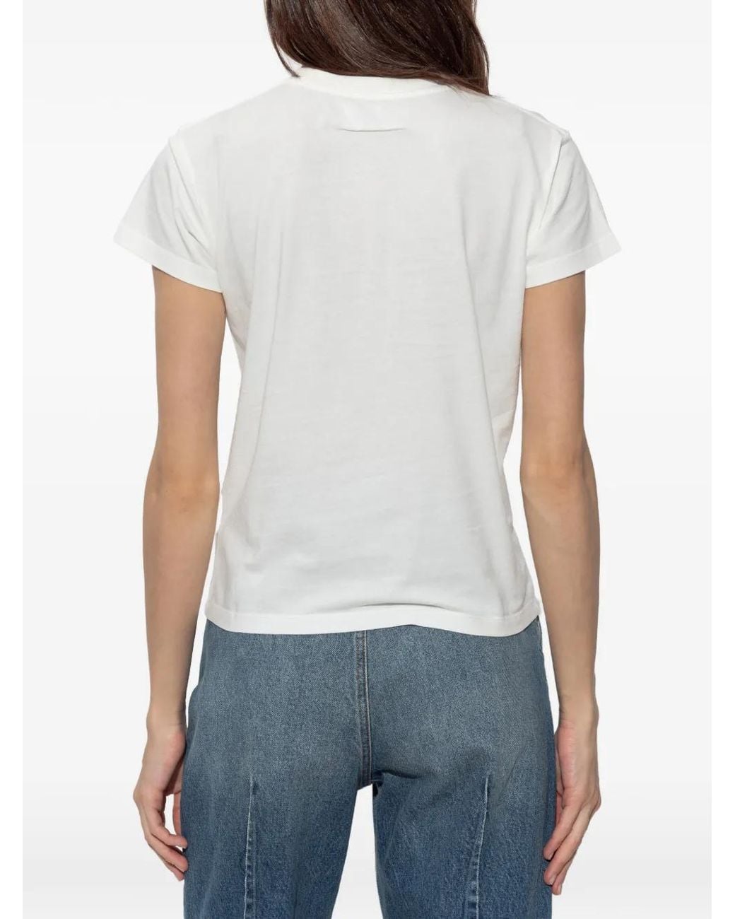 MM6 by Maison Margiela White Overdyed Jersey T-Shirt