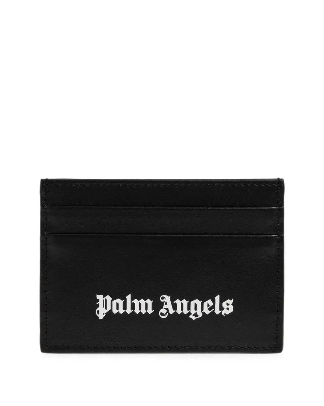 Palm Angels Black Porte-Cartes À Logo Imprimé for men