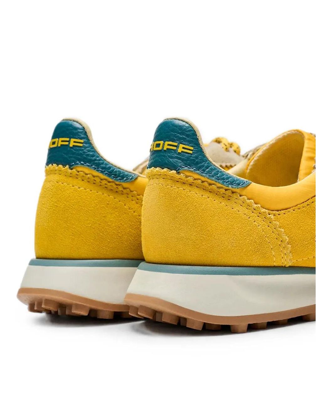 HOFF Yellow Bridge Mkii Suede-Panelled Sneakers