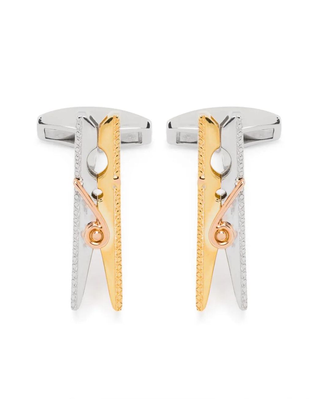 Tateossian Mayfair Peg Manschettenknöpfe in White für Herren