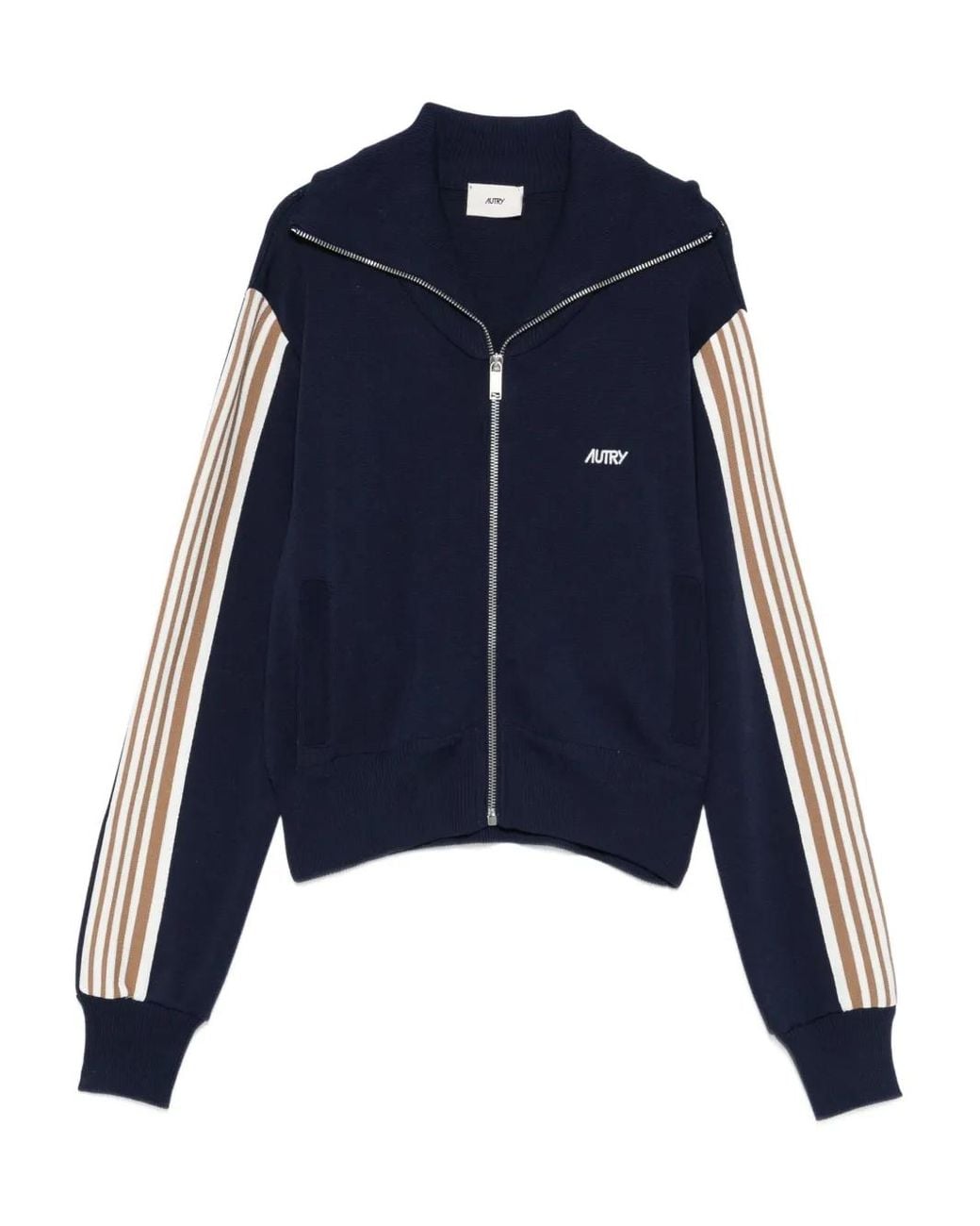 Autry Blue Zip-Up Sweatshirt