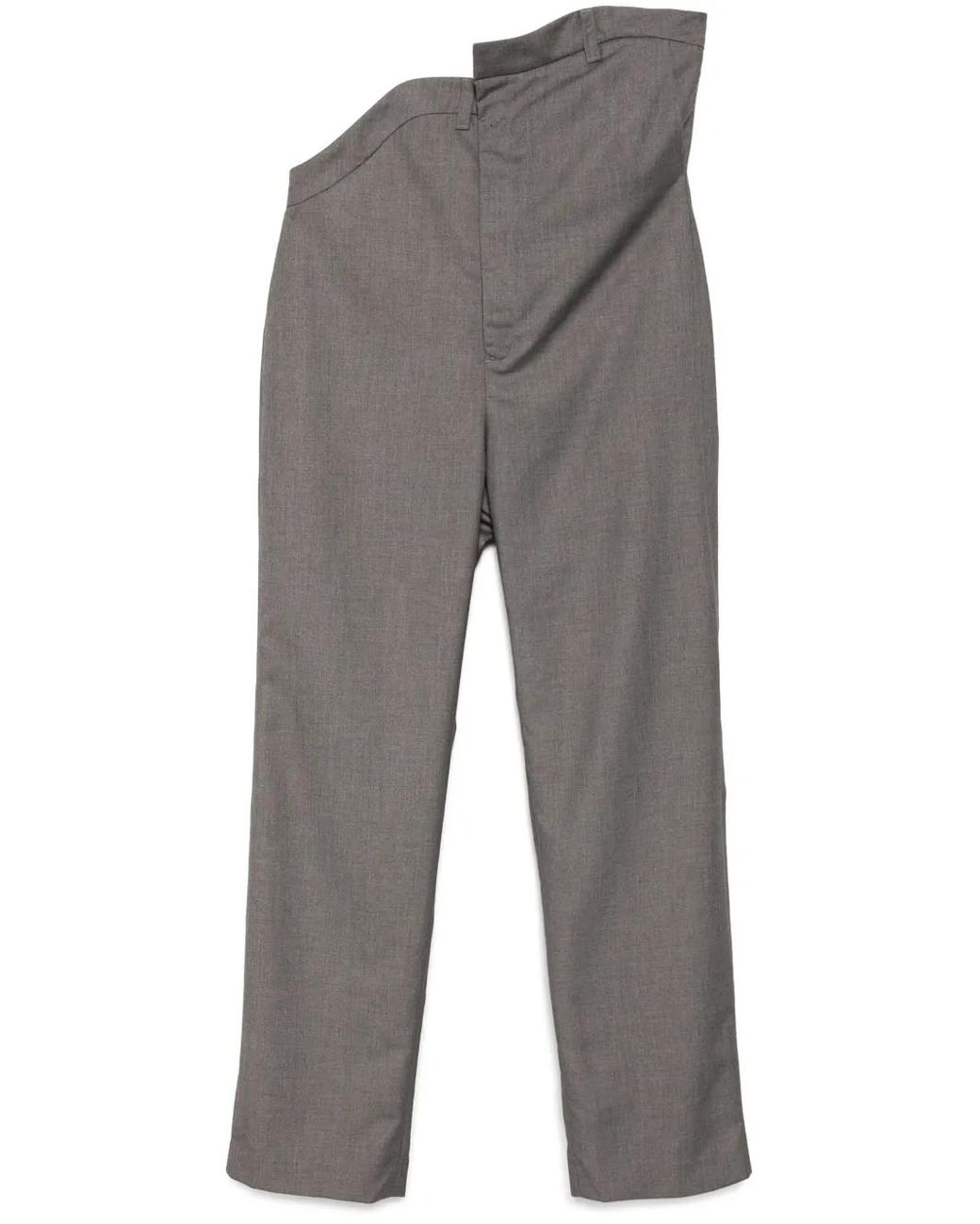 JUNTAE KIM Gray Tailored Rose Trousers for men
