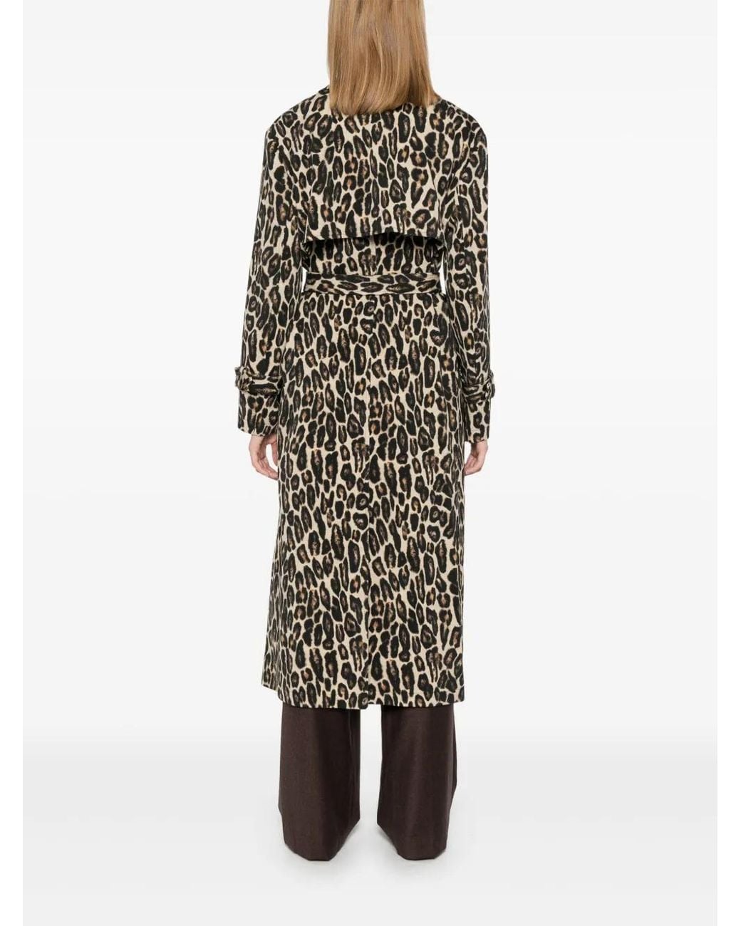 Theory Natural Leopard Trench Coat