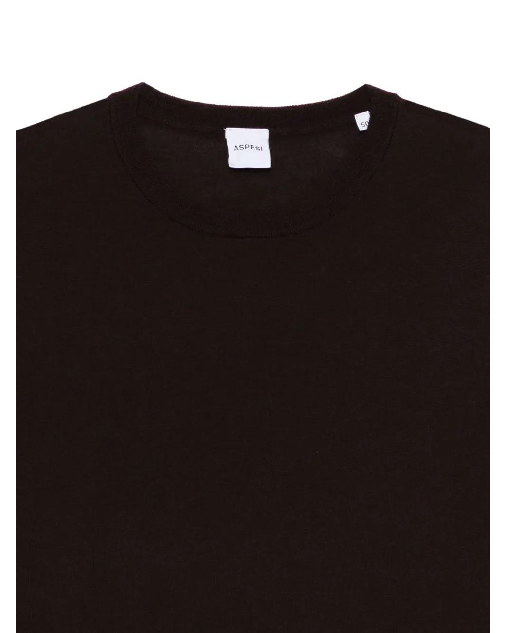 Aspesi Black Crew-Neck Sweater for men