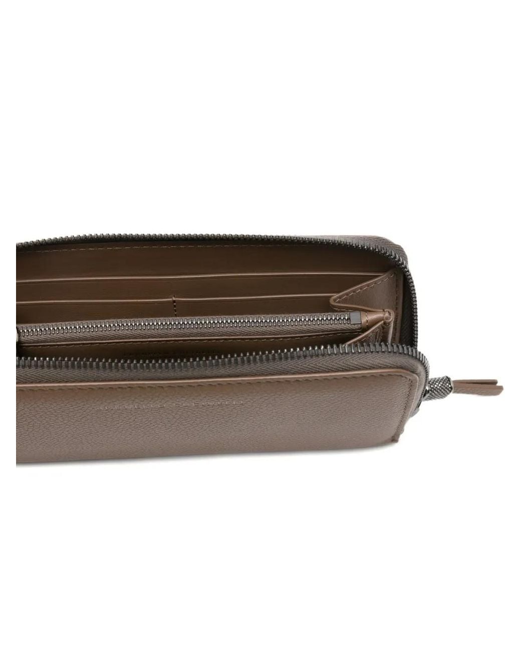 Brunello Cucinelli Brown Leather Wallet