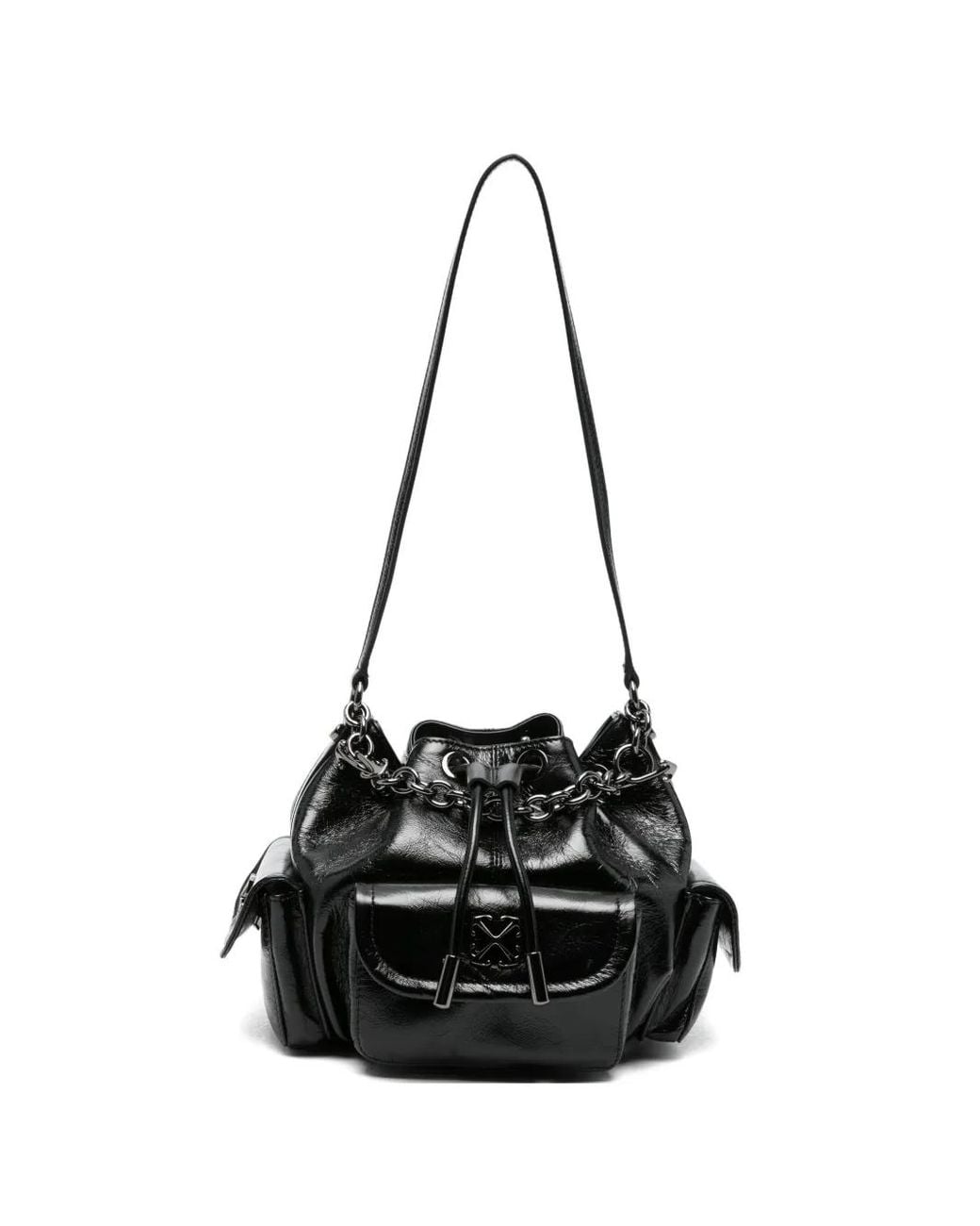 Off-White c/o Virgil Abloh Black Sac Seau Dumbo.B À Détail De Chaîne