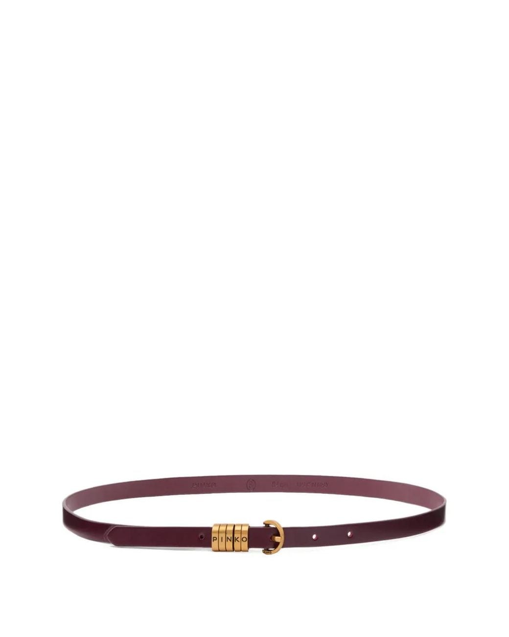 Pinko White Belt With Lettering Logo