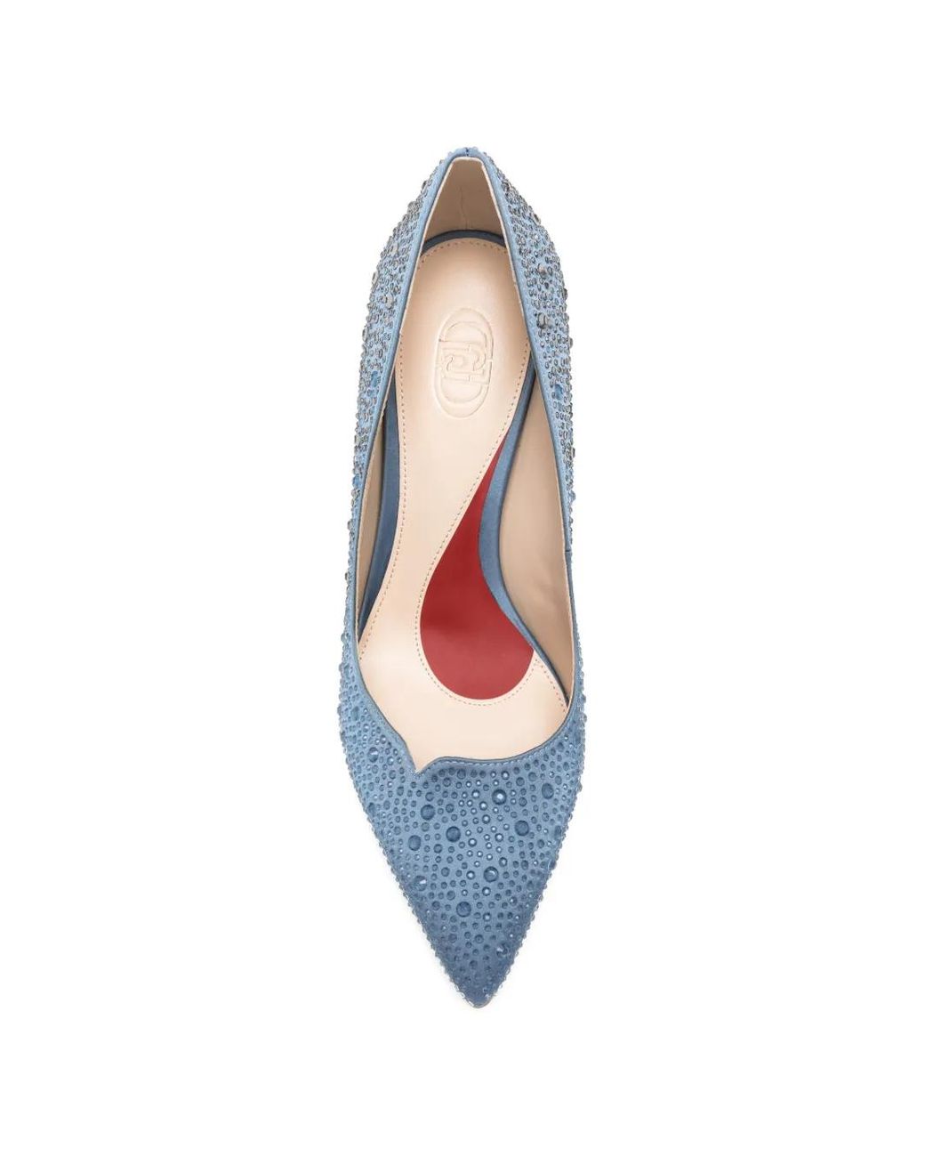 Liu Jo Blue Court Shoes With Rhinestones