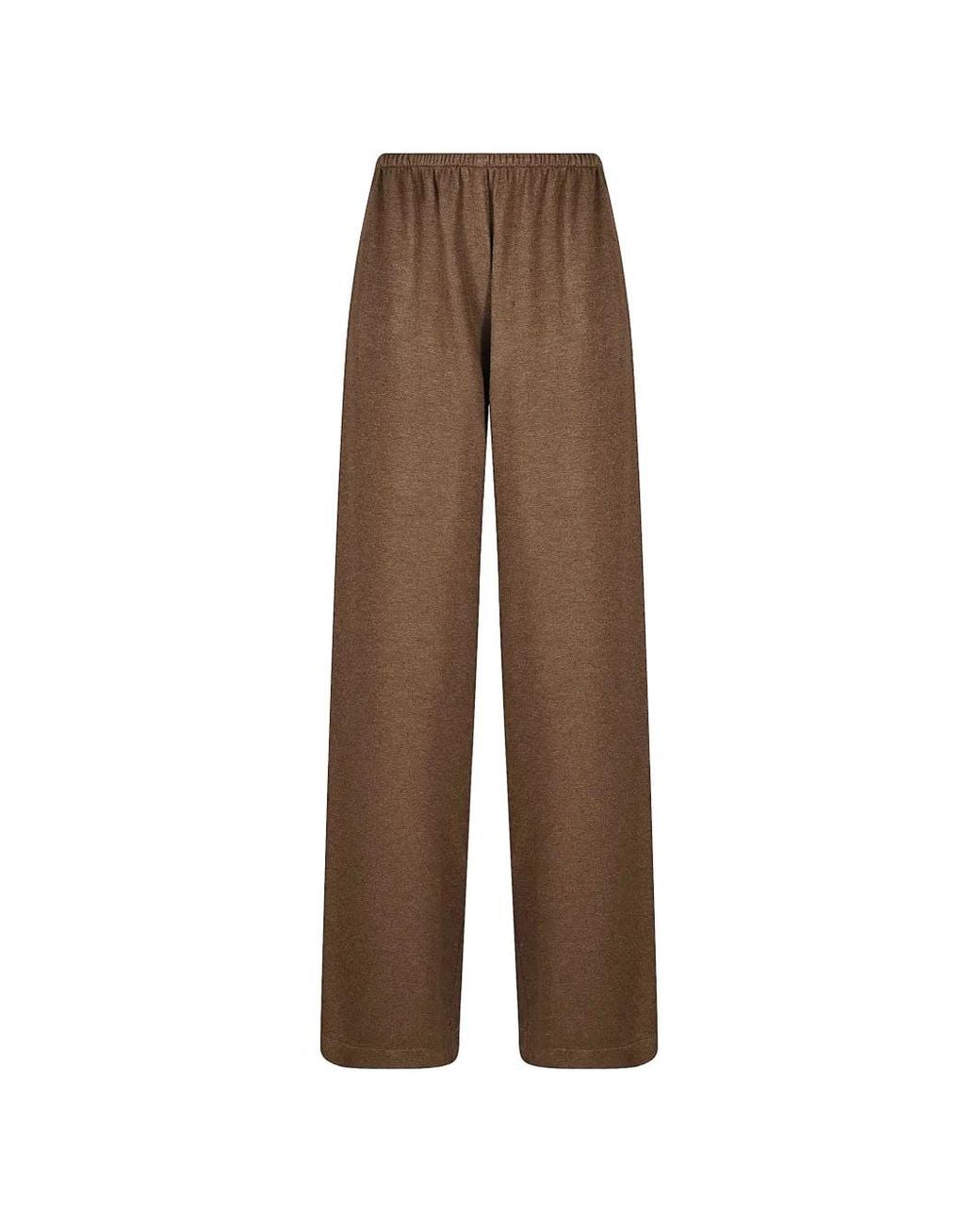 Ermanno Scervino Brown Elasticated-Waistband Trousers