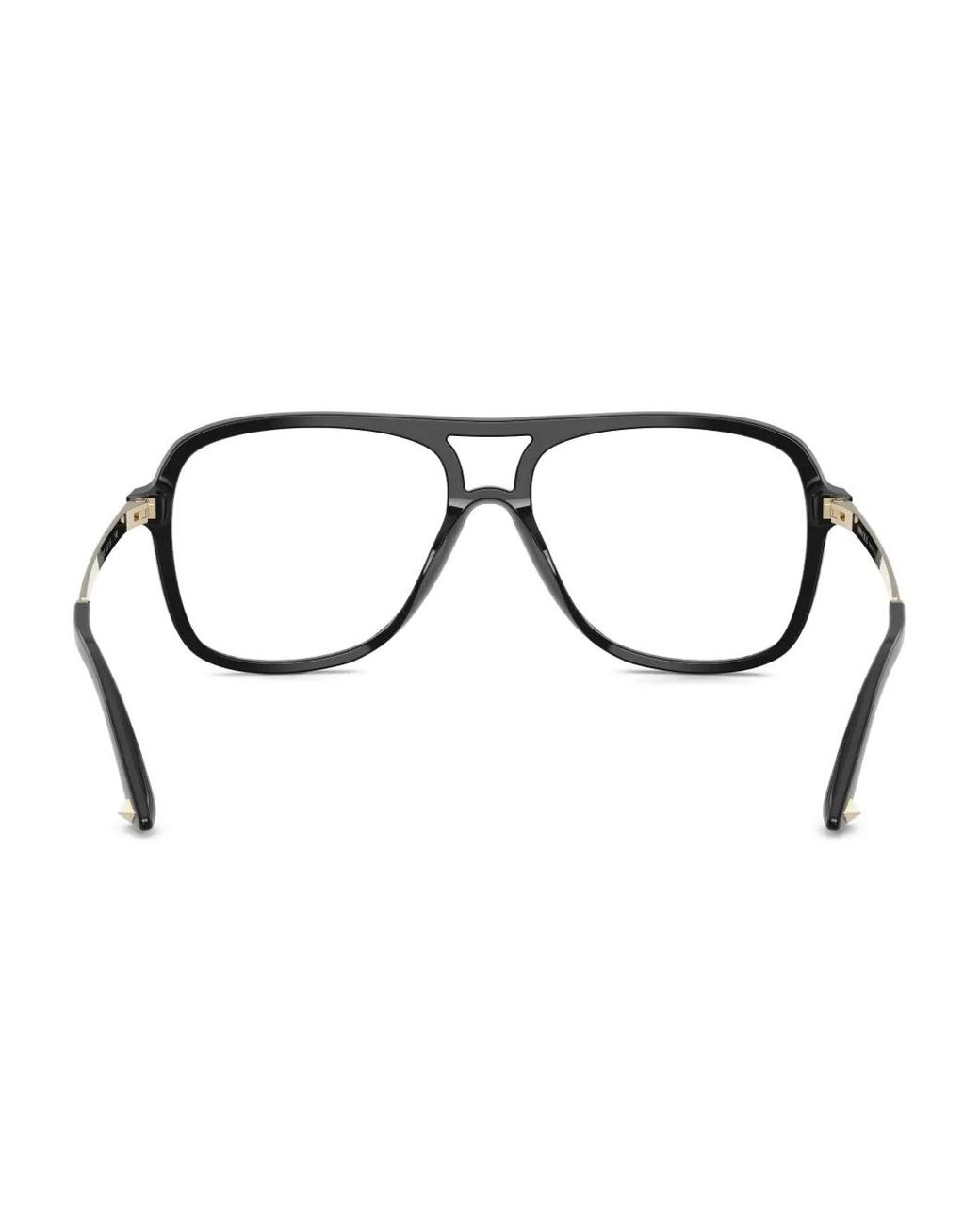 Jimmy Choo Black Pilot-Frame Glasses
