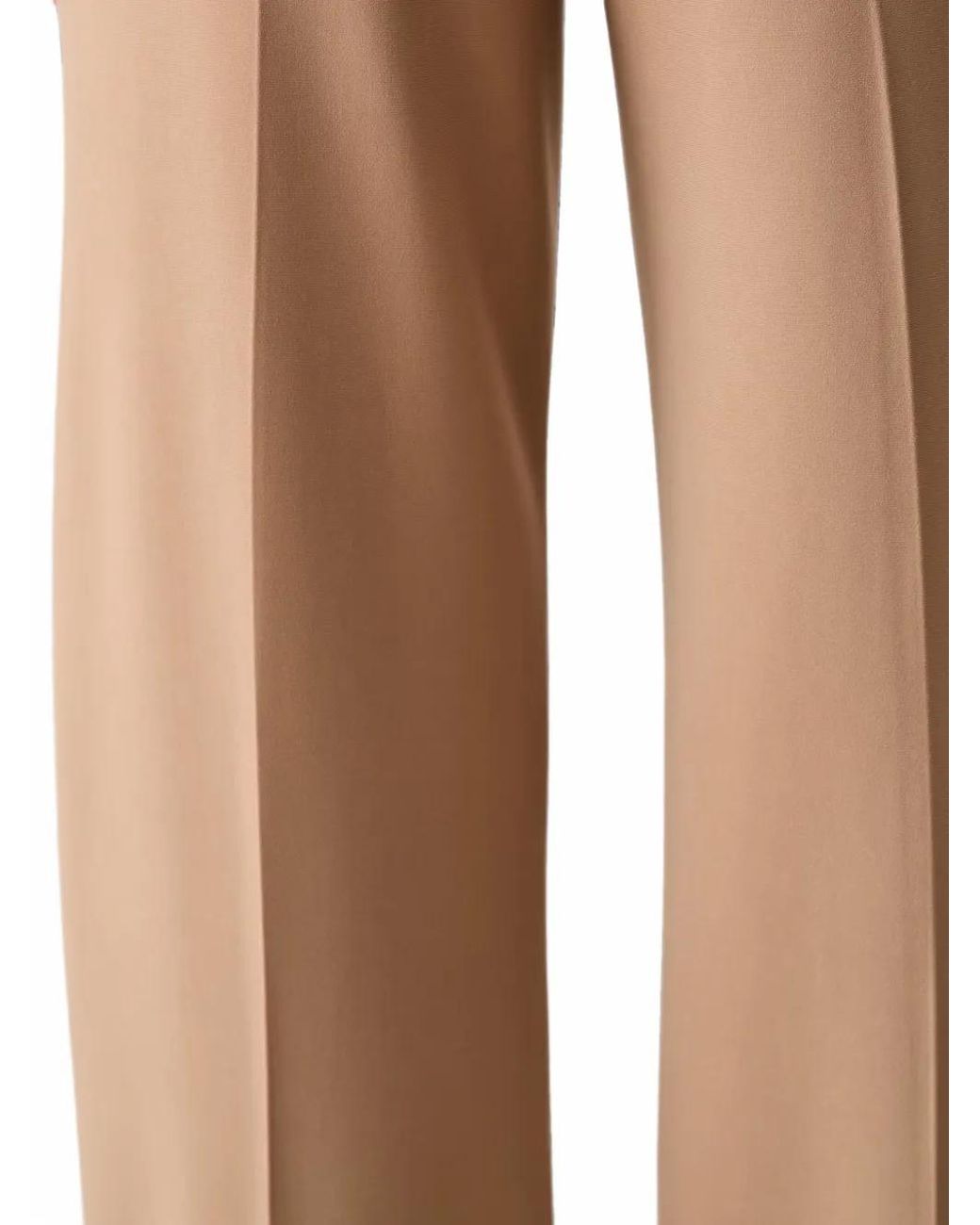 Joseph Ribkoff Natural Pressed-Crease Straight-Leg Trousers