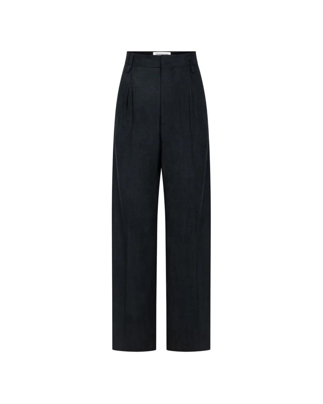 Victoria Beckham Black Ethel Wide-Leg Trousers
