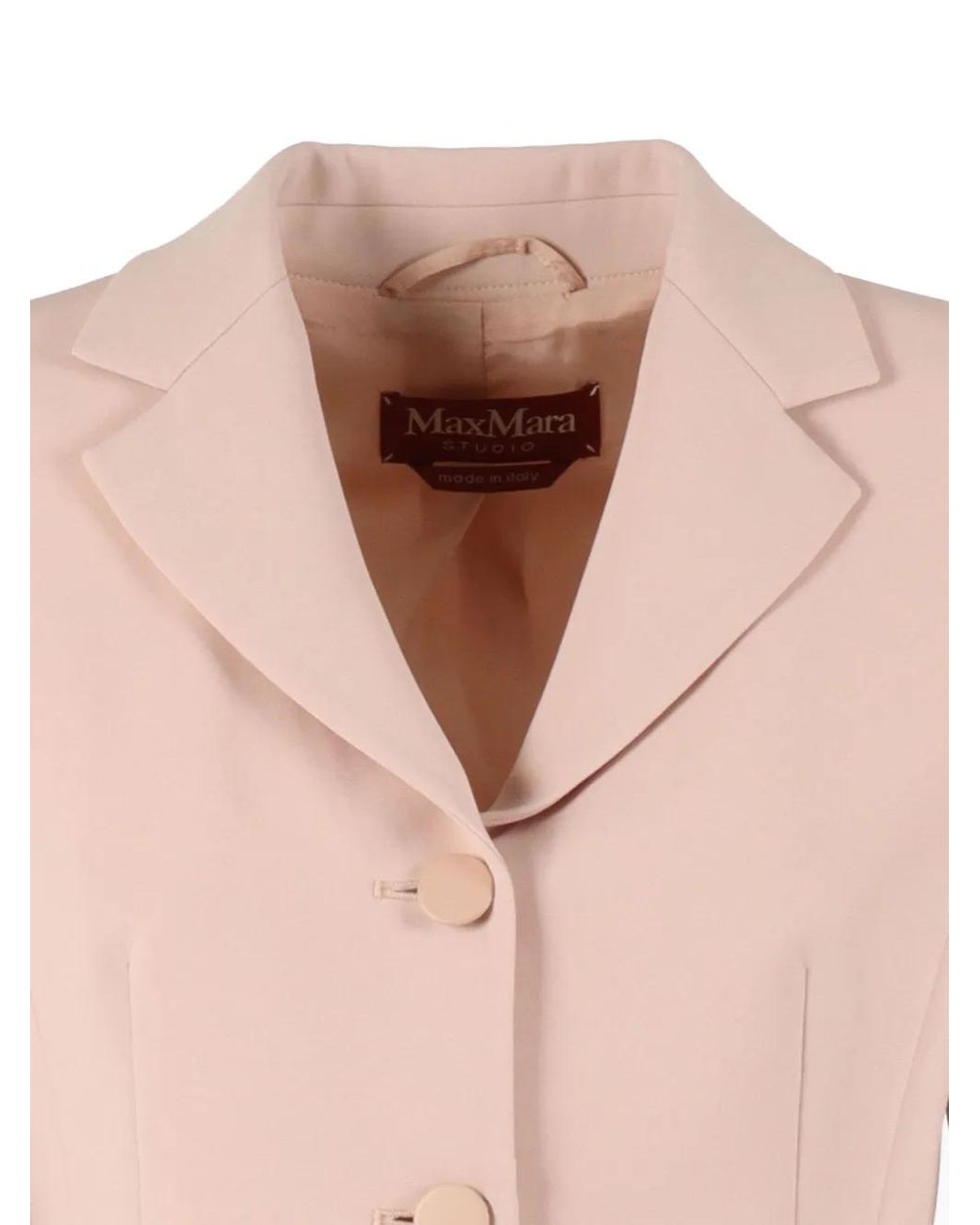 Max Mara Pink Button Colibri Jacket