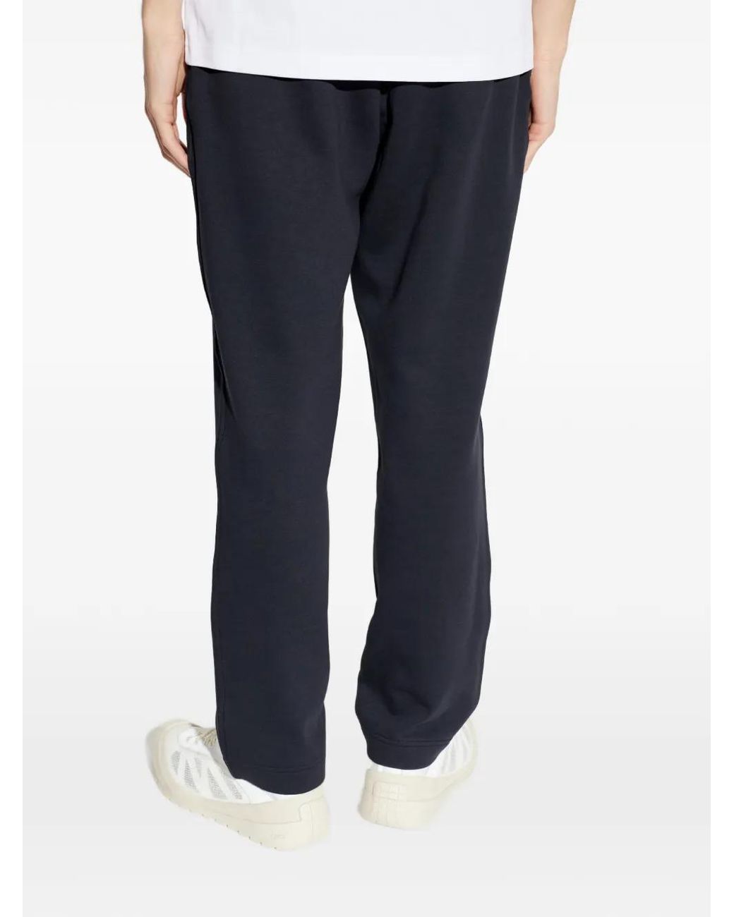 Moncler Blue Pantalon De Jogging En Coton À Patch Logo for men