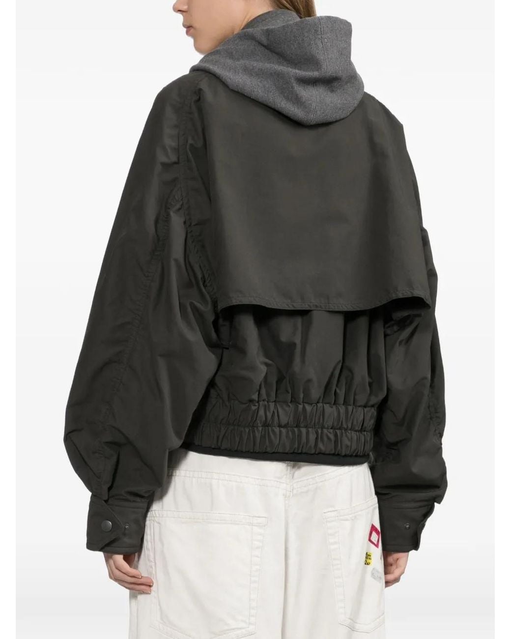 Maison Mihara Yasuhiro Black Veste Bomber À Triple Superposition