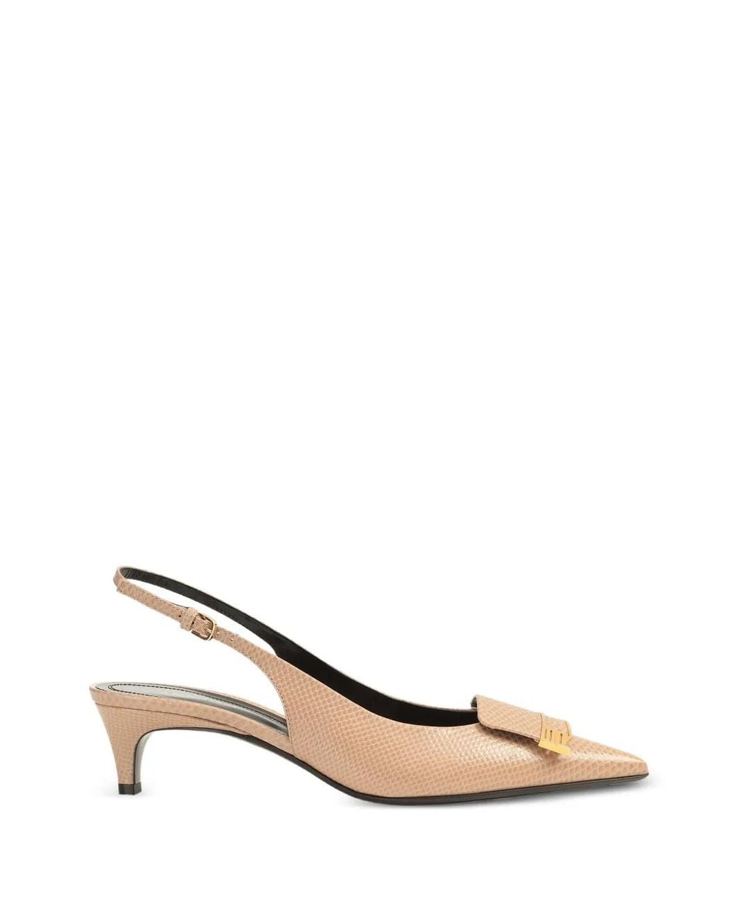 Sergio Rossi Natural Sr Evolv Pointed-Toe Sandals