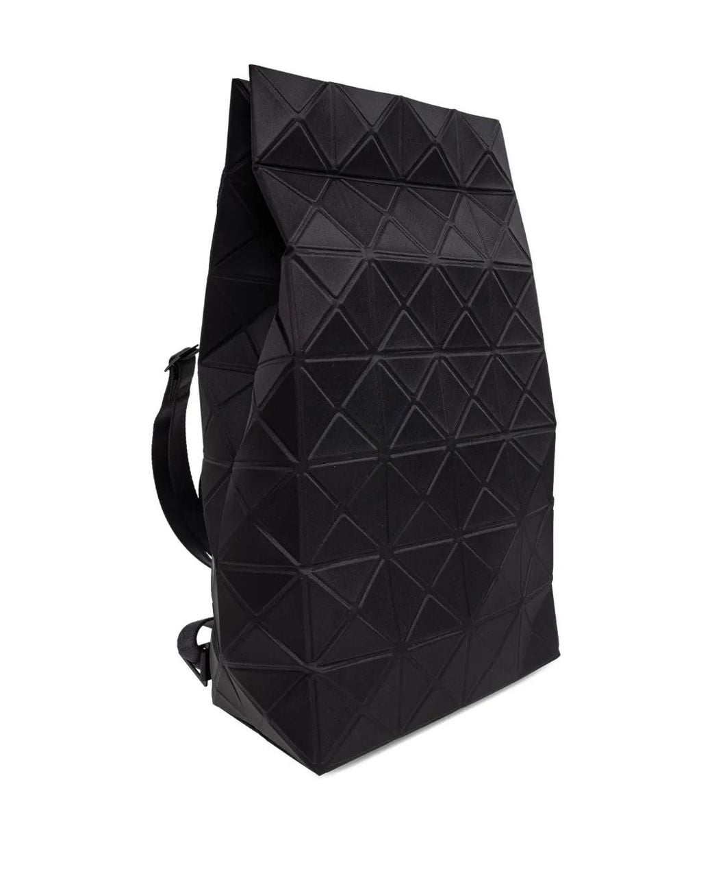 Issey Miyake Black Geometric-Pattern Backpack
