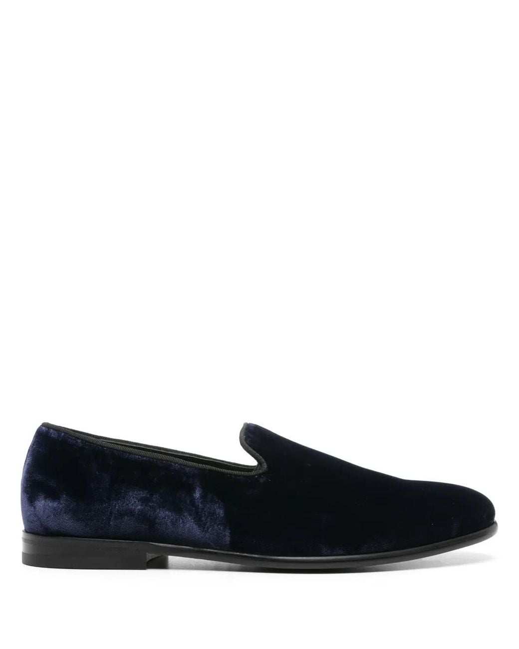 Doucal's Loafer Aus Samt in Blue für Herren