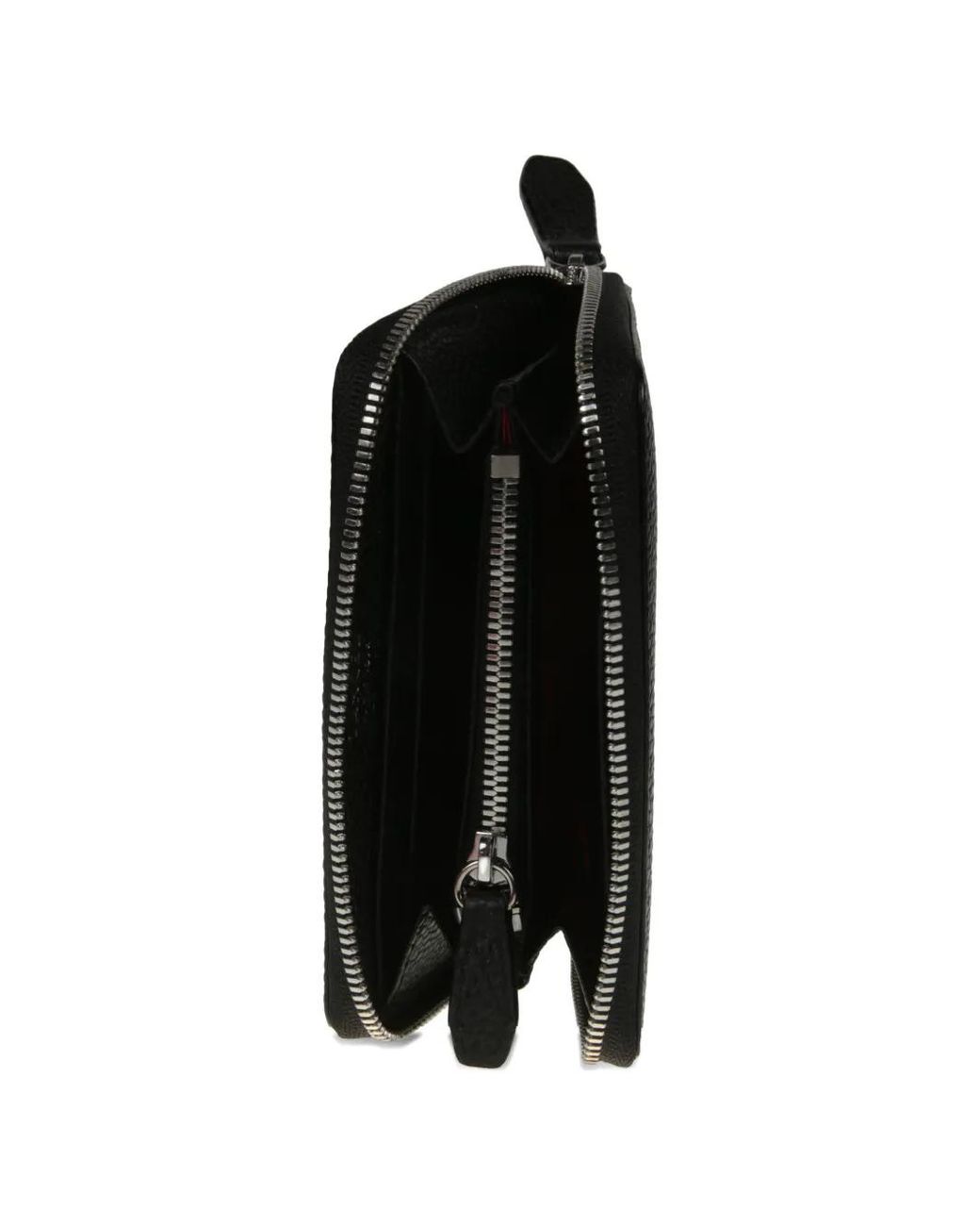 Lancel Black Zip Leather Wallet