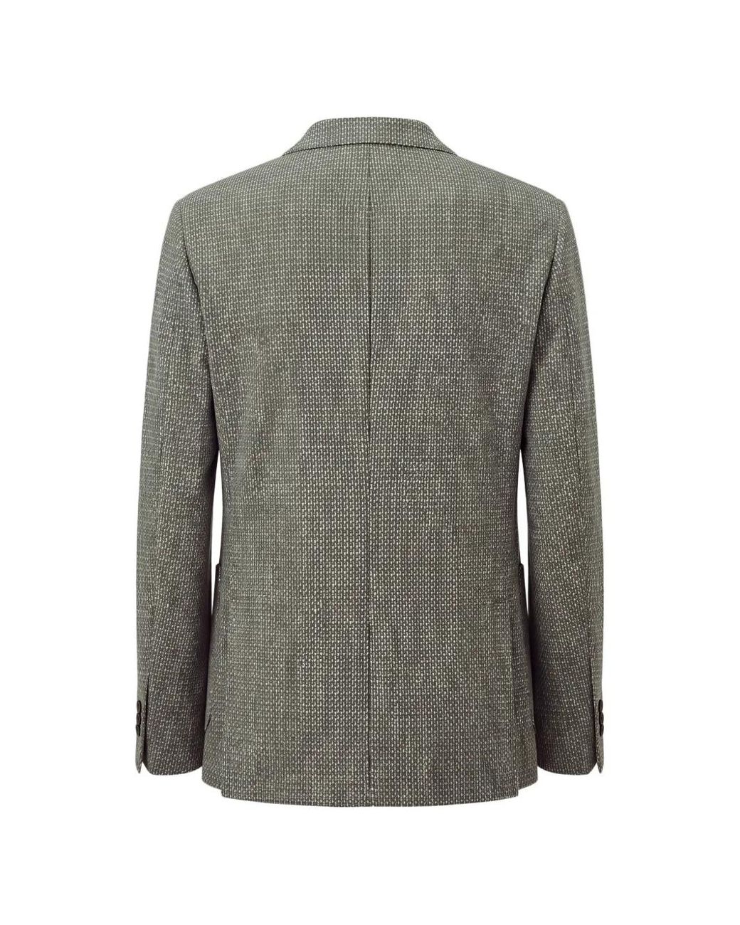 Slowear Gray Micro-Patterned Blazer for men