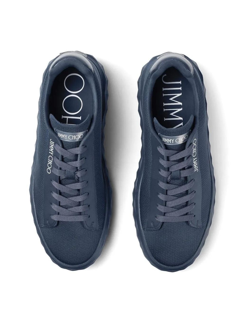 Jimmy Choo Blue Diamond Leather Low-Top Trainers for men