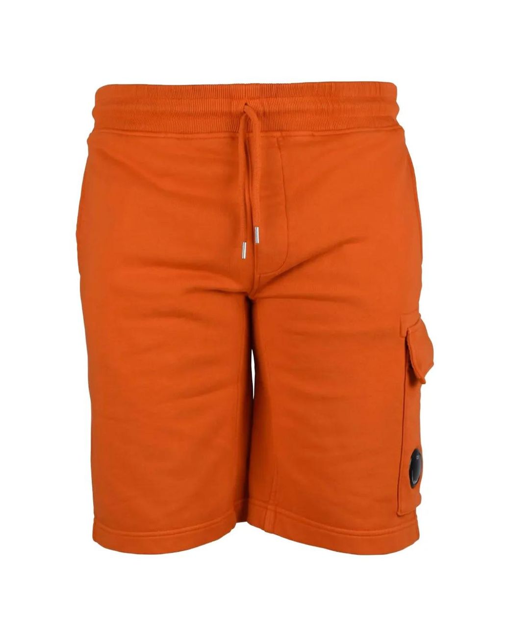 C P Company Orange Lens-Detail Cargo Shorts for men
