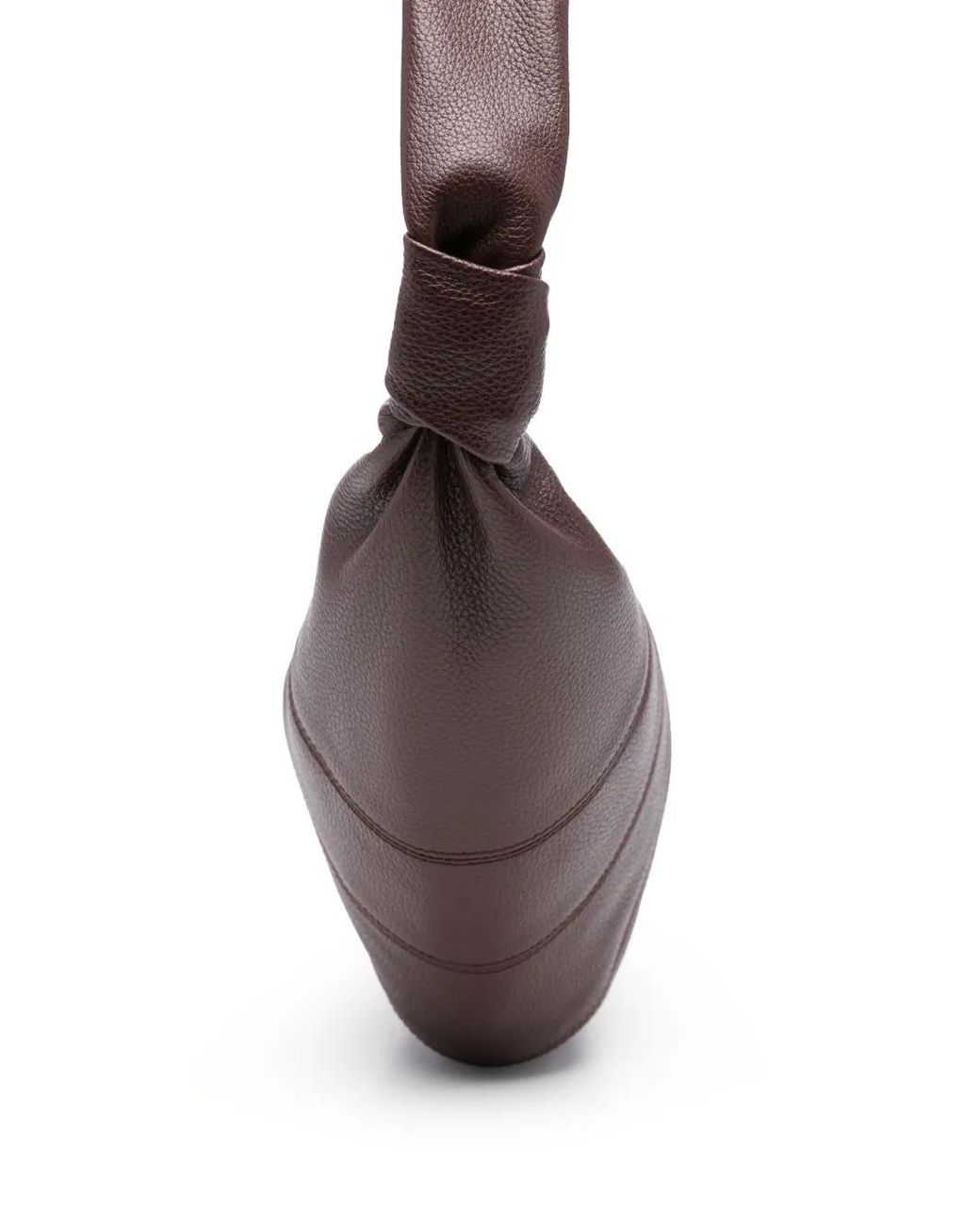 Lemaire Brown Small Leather Marcie Shoulder Bag