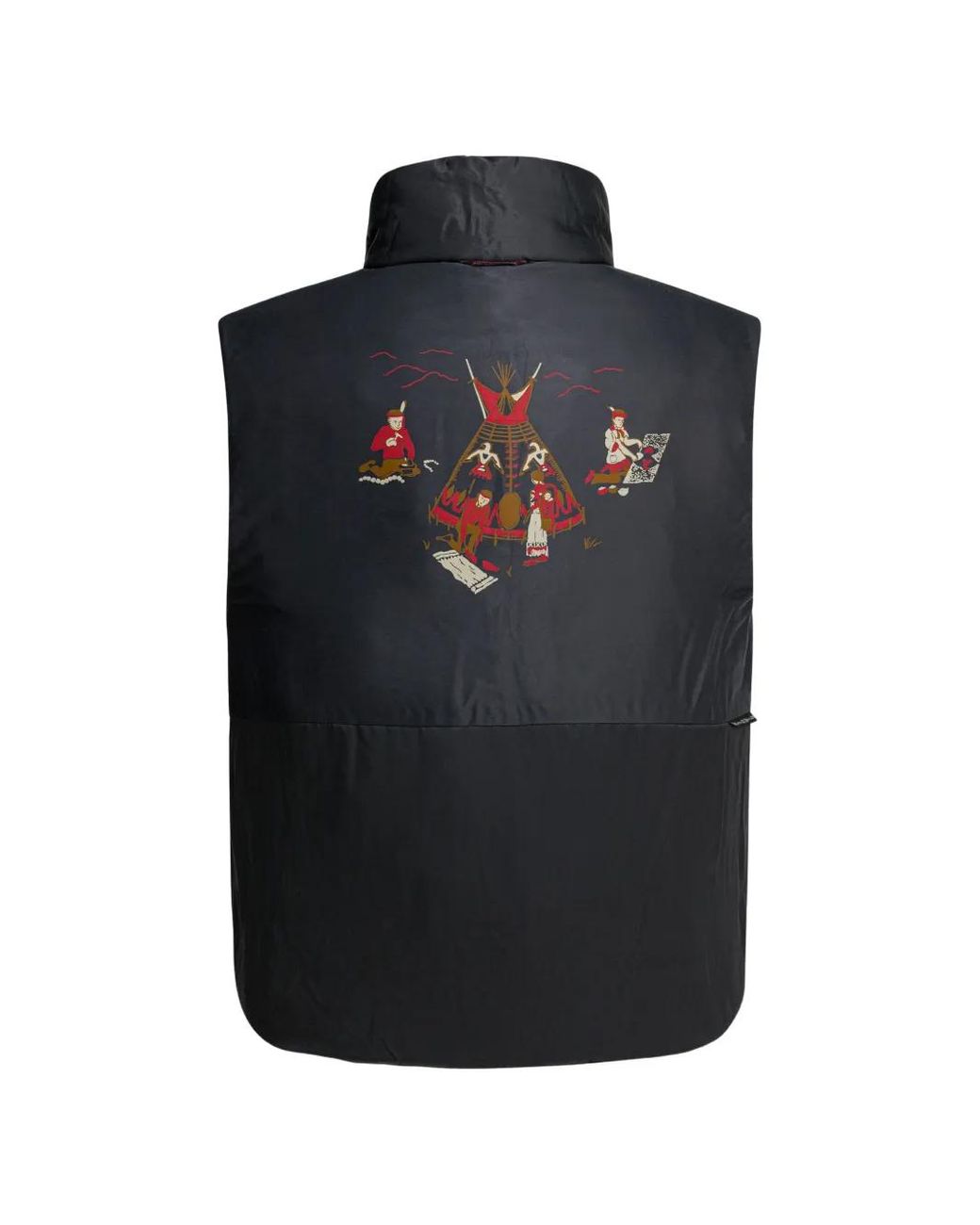 Kapital Bodywarmer Met Patchwork in het Blue voor heren
