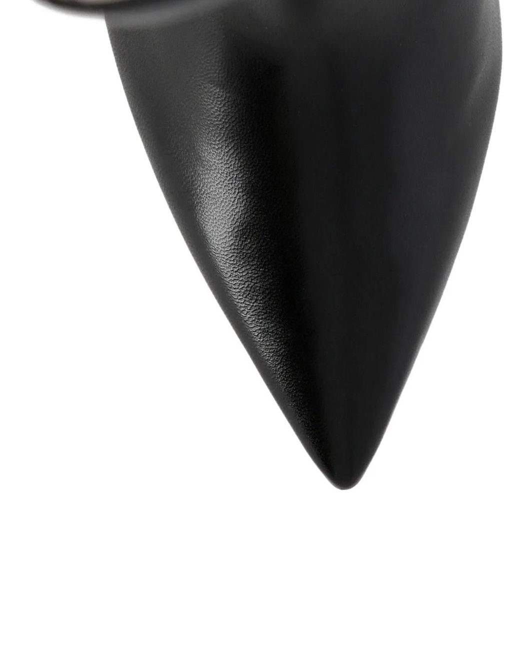 Stuart Weitzman Black Leather Pointed-Toe Knee-High Boots