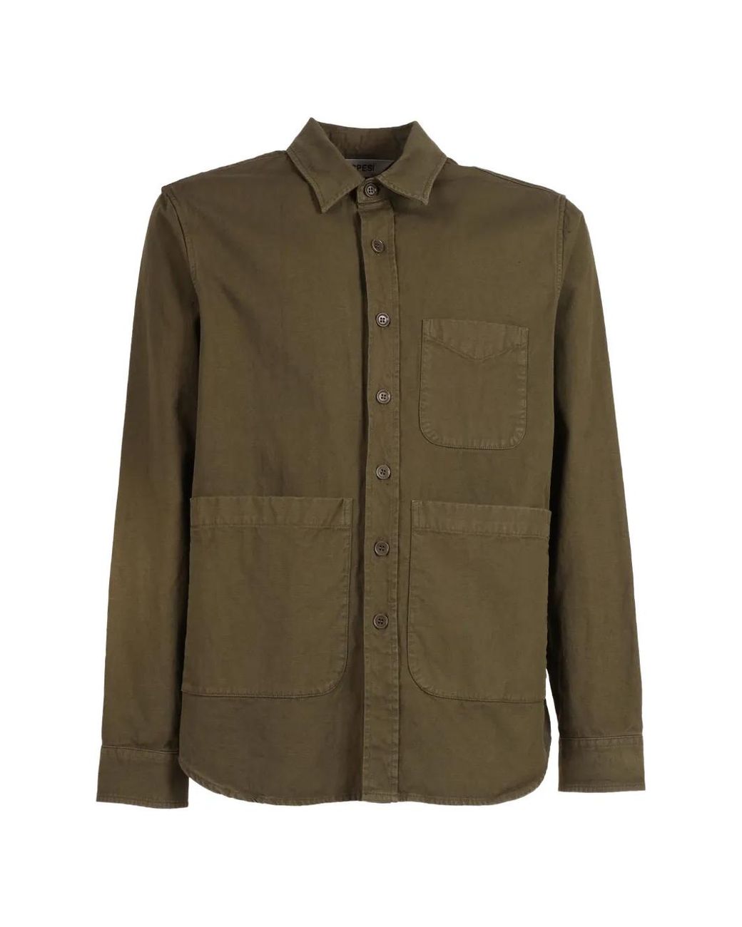Camisa Con Botones Aspesi de hombre de color Green