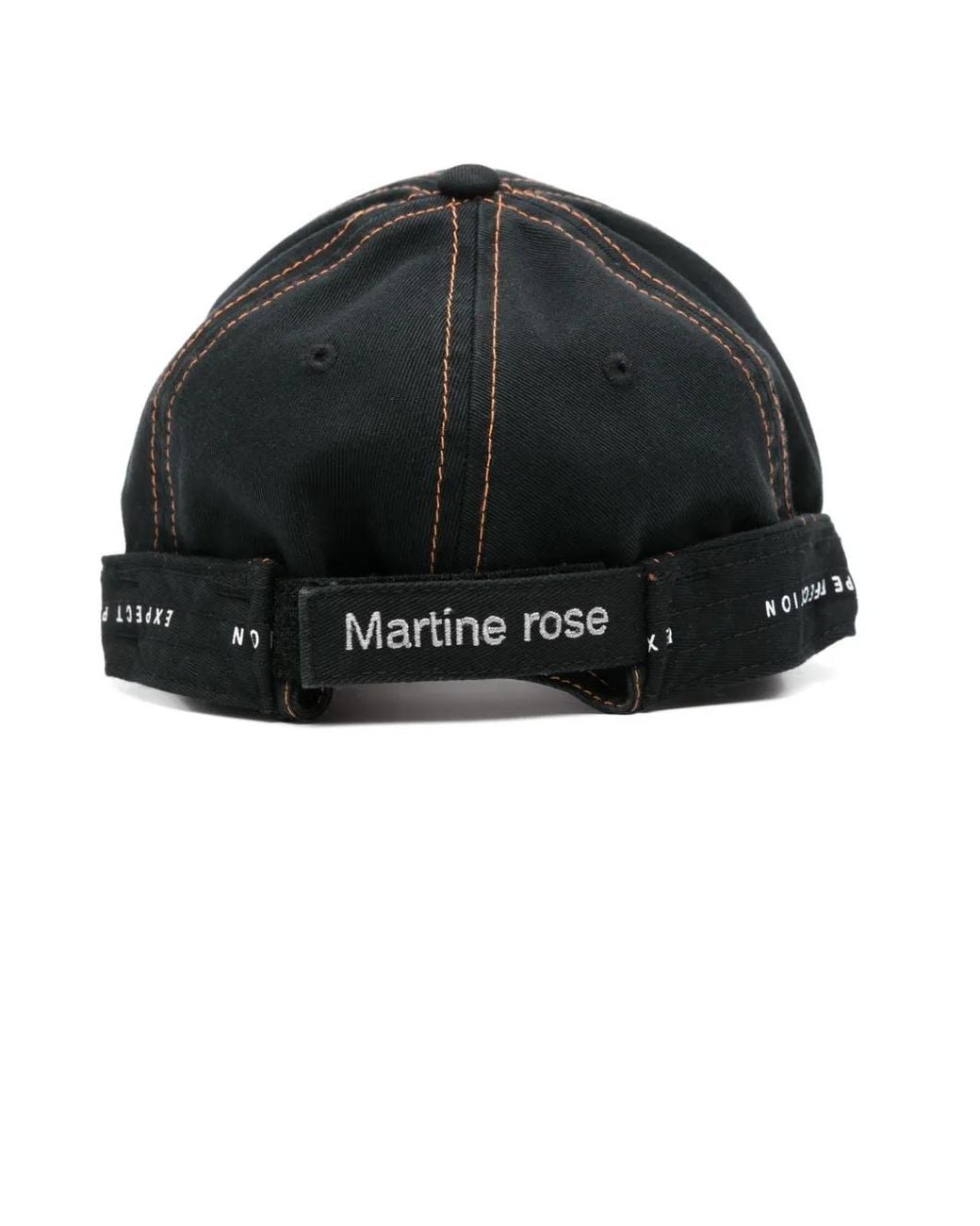 Martine Rose Black Roll-Back Cap for men