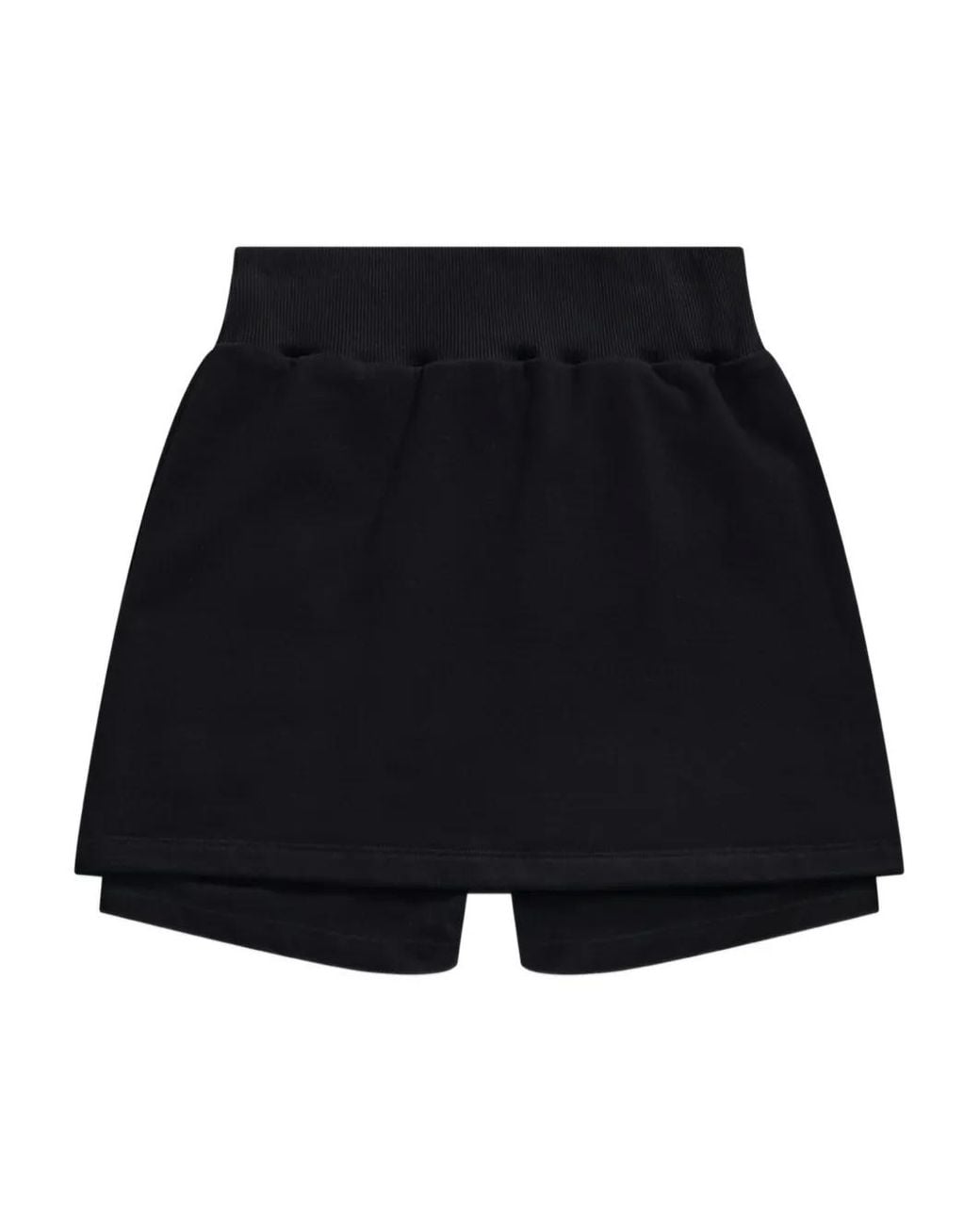 Area Black Crystal Cut-Out Mini Skort