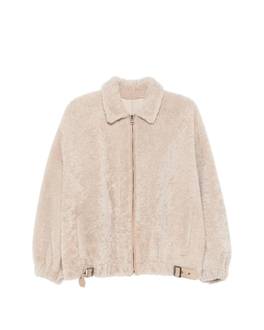 Simonetta Ravizza Natural Buckle-Detail Jacket