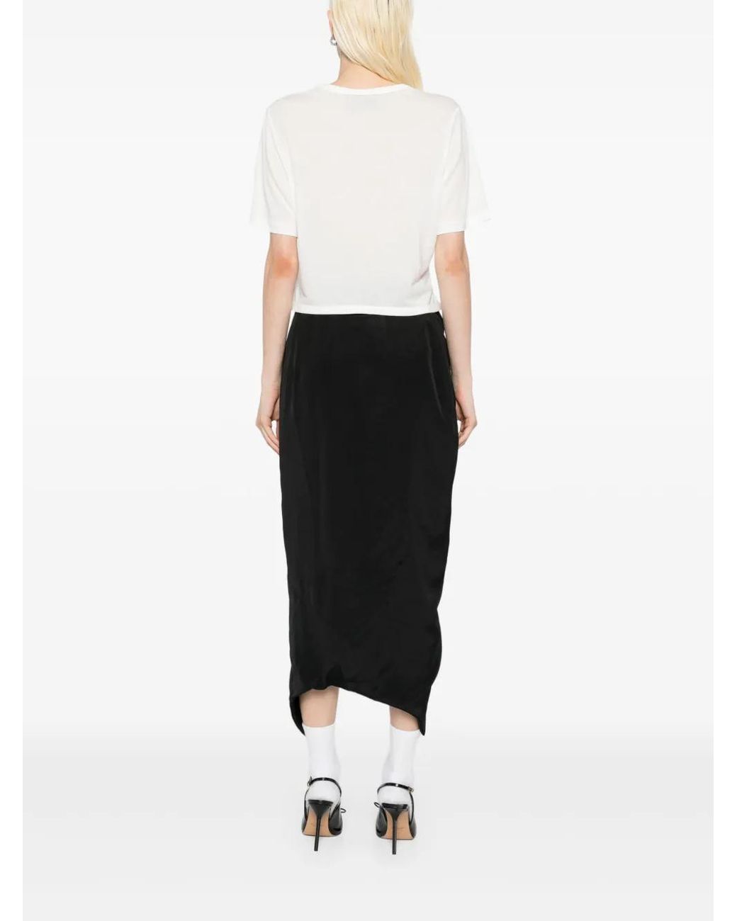 Simone Rocha White Bow Tail Easy T-Shirt