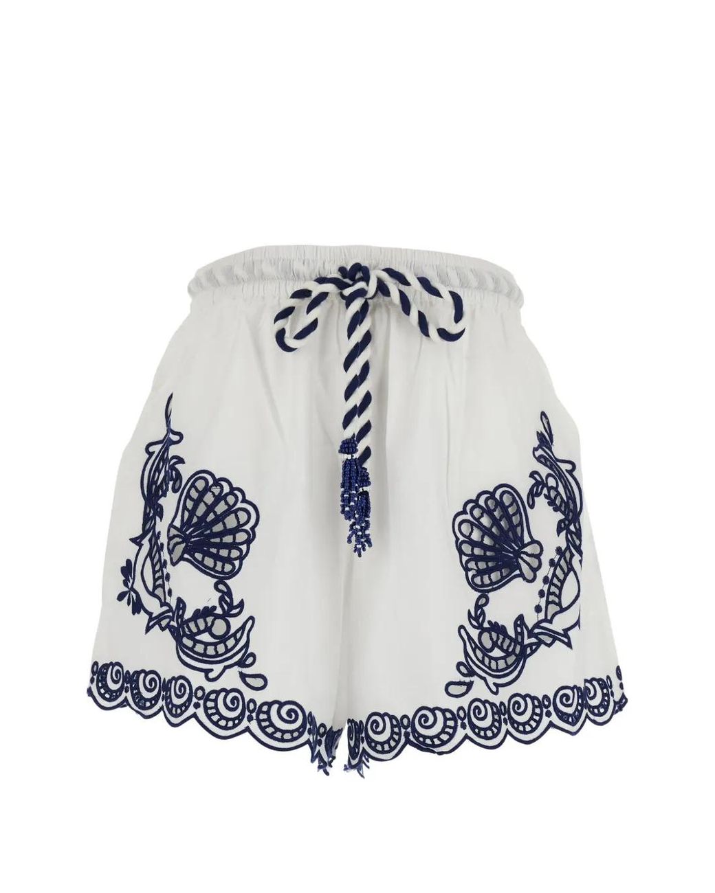 FARM Rio Logo-Embroidered Short in White | Lyst