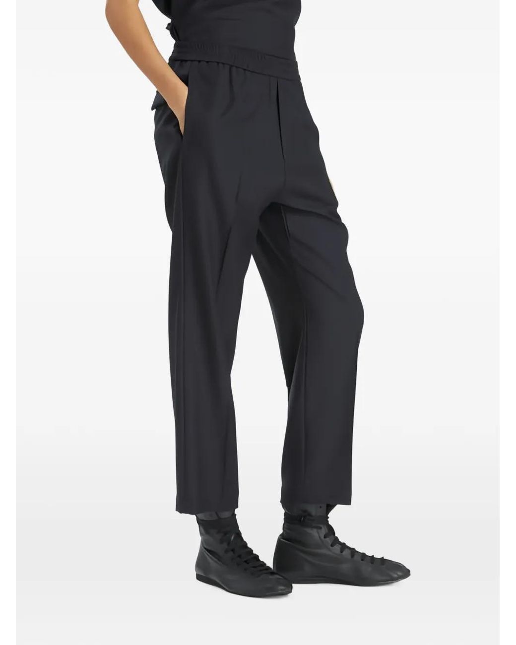 Barena Blue Roxanne Pinstripe-Pattern Tailored Trousers