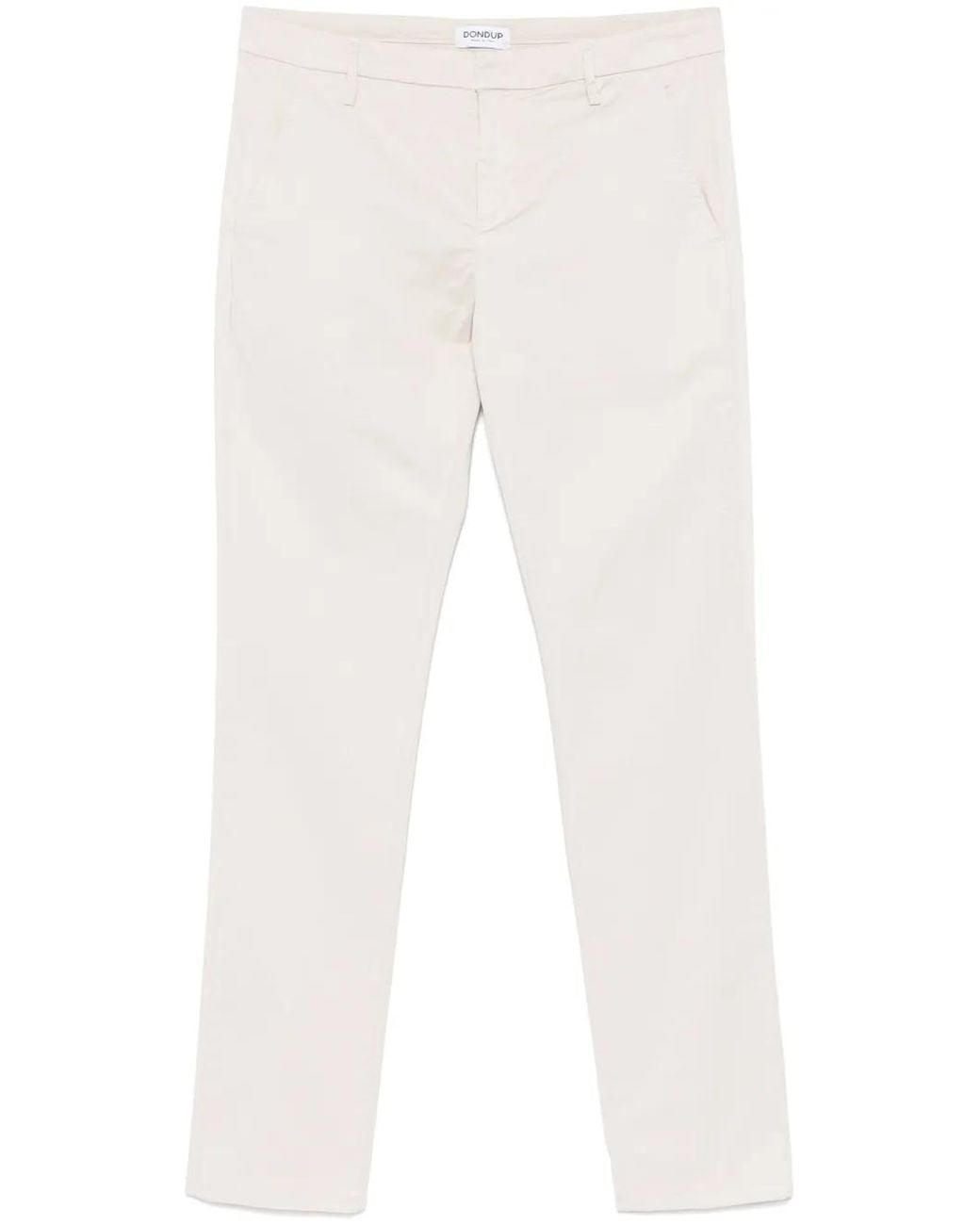 Dondup White Gaubert Chinos for men