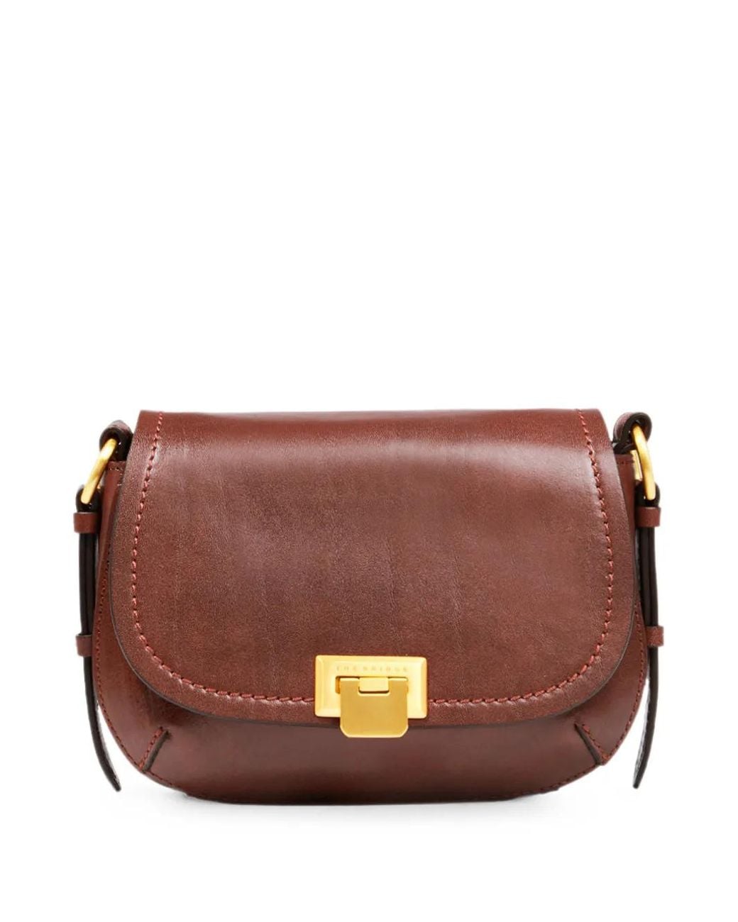 The Bridge Brown Federica Leather Shoulder Bag