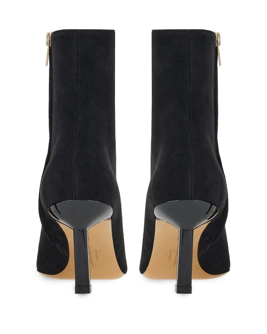 Ferragamo Black 70Mm Pointed Toe Boots