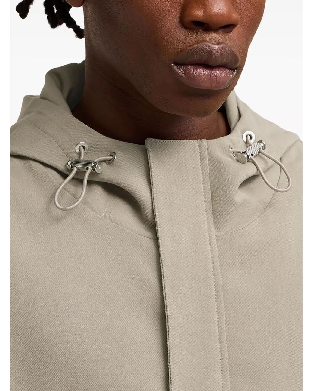 AMI Natural Hooded Windbreaker